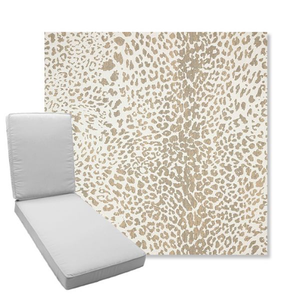Picture of Instinct Dune | Boxed Chaise Lounge Cushion - Sunbrella© Fabric