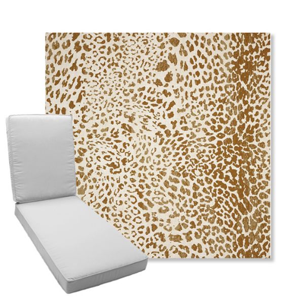 Picture of Instinct Toffee | Boxed Chaise Lounge Cushion - Sunbrella© Fabric