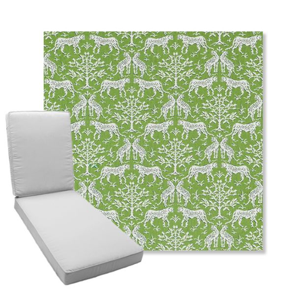 Picture of Jaipur Frame Chive | Boxed Chaise Lounge Cushion - Sunbrella© Fabric