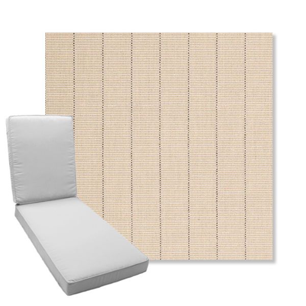 Picture of Kaia Wheat | Boxed Chaise Lounge Cushion - Sunbrella© Fabric