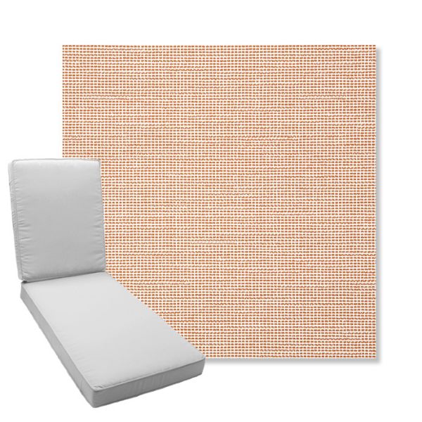 Picture of Kudos Cameo | Boxed Chaise Lounge Cushion - Sunbrella© Fabric