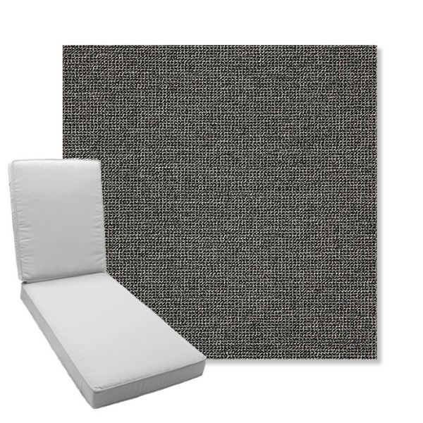 Picture of Kudos Carbon | Boxed Chaise Lounge Cushion - Sunbrella© Fabric