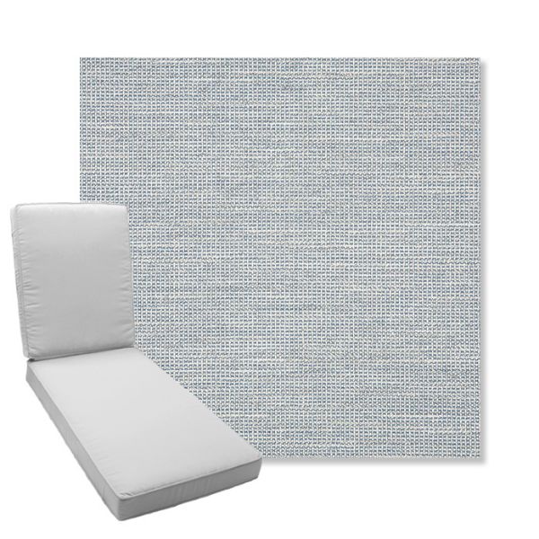 Picture of Kudos Saltwater | Boxed Chaise Lounge Cushion - Sunbrella© Fabric