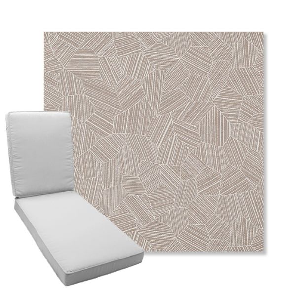 Picture of Leaf Structure Sand | Boxed Chaise Lounge Cushion - Sunbrella© Fabric
