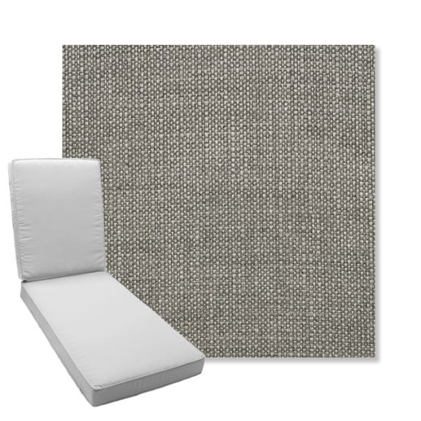 Picture of Linville Charcoal | Boxed Chaise Lounge Cushion - Sunbrella© Fabric