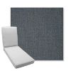 Picture of Linville Indigo | Boxed Chaise Lounge Cushion - Sunbrella© Fabric