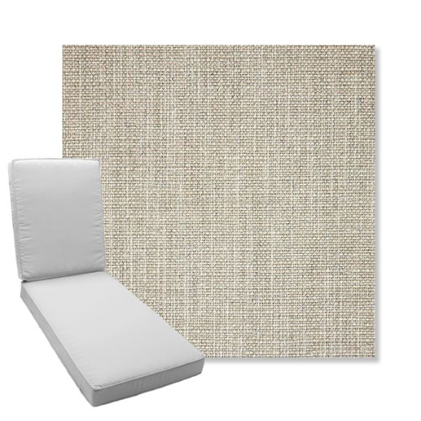 Picture of Linville Oyster | Boxed Chaise Lounge Cushion - Sunbrella© Fabric