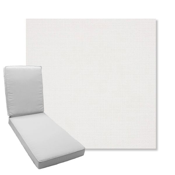 Picture of Linville Snow | Boxed Chaise Lounge Cushion - Sunbrella© Fabric