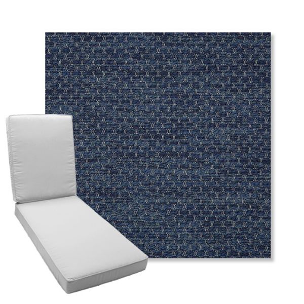 Picture of Litchfield Midnight | Boxed Chaise Lounge Cushion - Sunbrella© Fabric