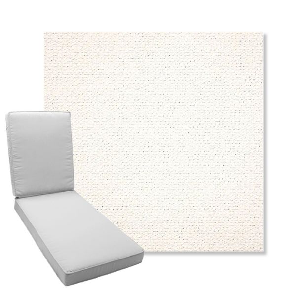 Picture of Litchfield Snow | Boxed Chaise Lounge Cushion - Sunbrella© Fabric