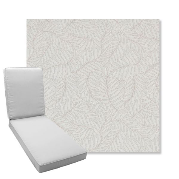 Picture of Lively Parchment | Boxed Chaise Lounge Cushion - Sunbrella© Fabric