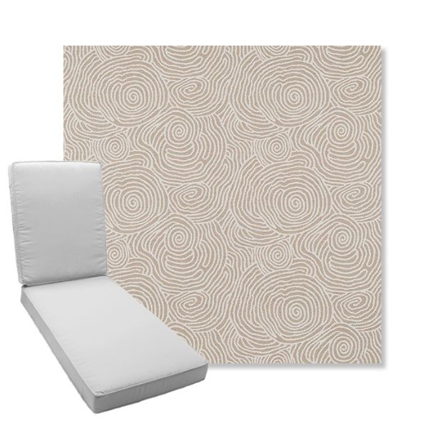 Picture of Lotus Canyon | Boxed Chaise Lounge Cushion - Sunbrella© Fabric