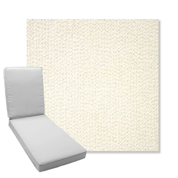 Picture of Margo Snow | Boxed Chaise Lounge Cushion - Sunbrella© Fabric