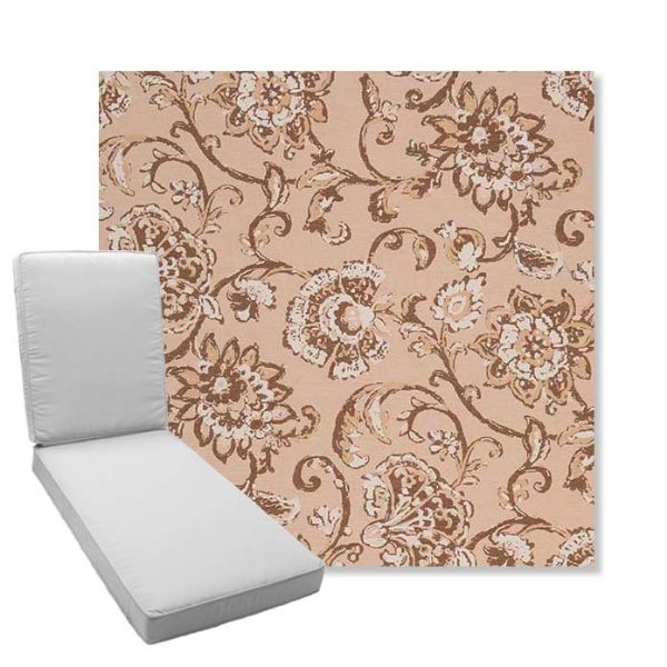 Picture of Martha Floral Dogwood | Boxed Chaise Lounge Cushion - Sunbrella© Fabric