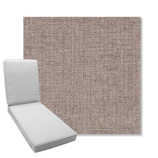 Picture of Marvel Mushroom | Boxed Chaise Lounge Cushion - Sunbrella© Fabric