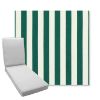 Picture of Mason Forest Green | Boxed Chaise Lounge Cushion - Sunbrella© Fabric