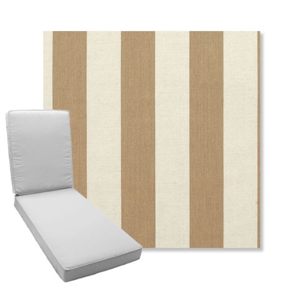 Picture of Maxim Heather Beige | Boxed Chaise Lounge Cushion - Sunbrella© Fabric