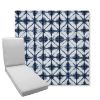 Picture of Midori Indigo | Boxed Chaise Lounge Cushion - Sunbrella© Fabric