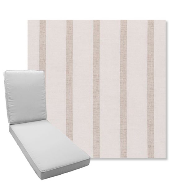 Picture of Mixi Linen | Boxed Chaise Lounge Cushion - Sunbrella© Fabric