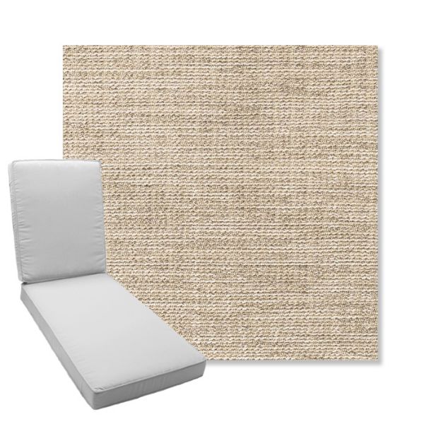 Picture of Momento Parchment | Boxed Chaise Lounge Cushion - Sunbrella© Fabric
