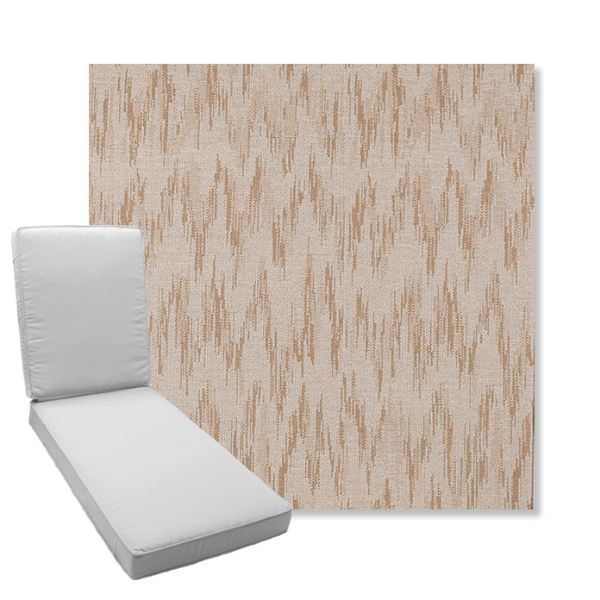 Picture of Mountains Sand | Boxed Chaise Lounge Cushion - Sunbrella© Fabric