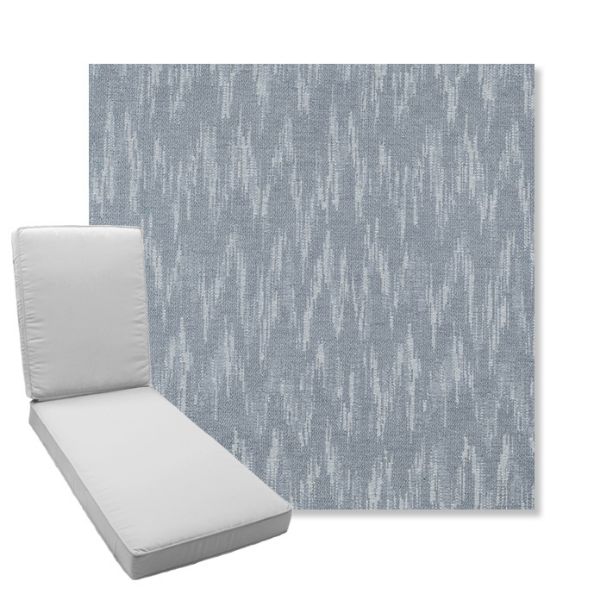 Picture of Mountains Slate | Boxed Chaise Lounge Cushion - Sunbrella© Fabric