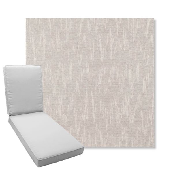 Picture of Mountains Snow | Boxed Chaise Lounge Cushion - Sunbrella© Fabric