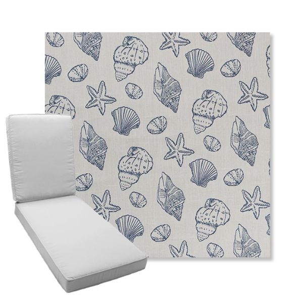 Picture of Nantucket Atlantis | Boxed Chaise Lounge Cushion - Sunbrella© Fabric