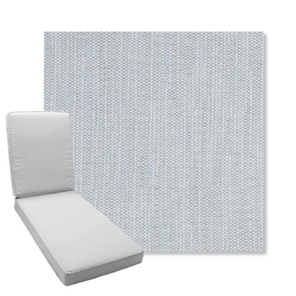 Picture of Nova Chambray | Boxed Chaise Lounge Cushion - Sunbrella© Fabric