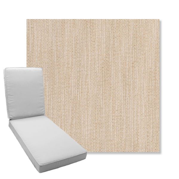 Picture of Nova Oat | Boxed Chaise Lounge Cushion - Sunbrella© Fabric
