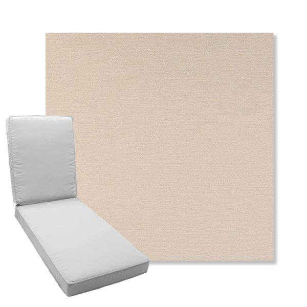 Picture of Nuance Eggshell | Boxed Chaise Lounge Cushion - Sunbrella© Fabric