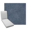 Picture of Nurture Indigo | Boxed Chaise Lounge Cushion - Sunbrella© Fabric