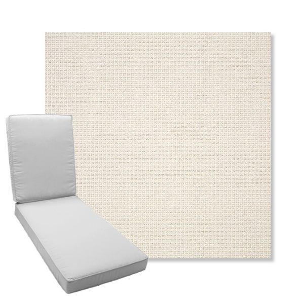 Picture of Nurture White | Boxed Chaise Lounge Cushion - Sunbrella© Fabric