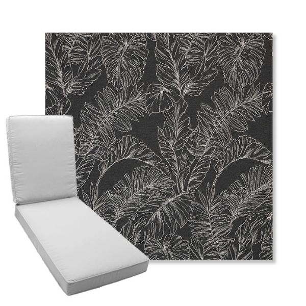 Picture of Palma Shadow | Boxed Chaise Lounge Cushion - Sunbrella© Fabric