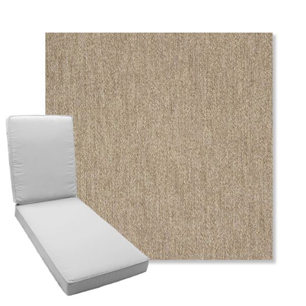 Picture of Pashmina Alpaca | Boxed Chaise Lounge Cushion - Sunbrella© Fabric