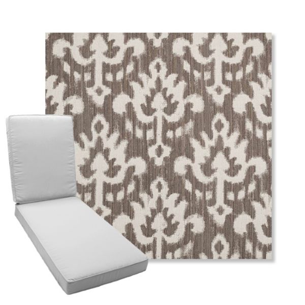 Picture of Patra Mushroom | Boxed Chaise Lounge Cushion - Sunbrella© Fabric