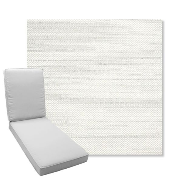 Picture of Piazza Cloud | Boxed Chaise Lounge Cushion - Sunbrella© Fabric