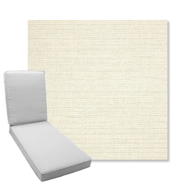 Picture of Piazza Parchment | Boxed Chaise Lounge Cushion - Sunbrella© Fabric