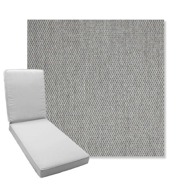Picture of Pique Ash | Boxed Chaise Lounge Cushion - Sunbrella© Fabric