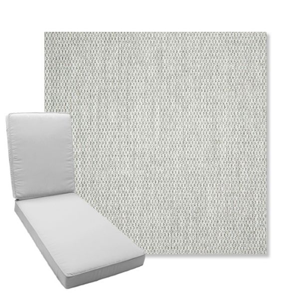 Picture of Pique Cloud | Boxed Chaise Lounge Cushion - Sunbrella© Fabric