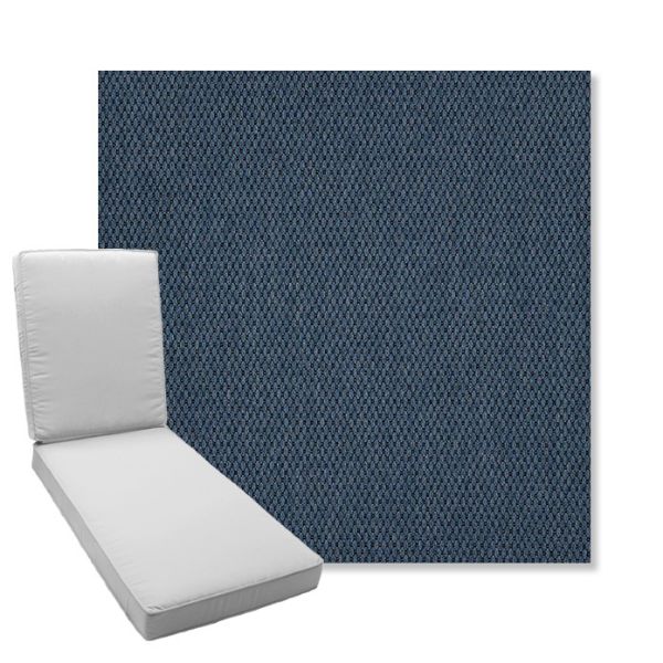Picture of Pique Midnight | Boxed Chaise Lounge Cushion - Sunbrella© Fabric