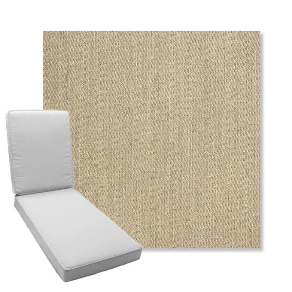 Picture of Pique Sand | Boxed Chaise Lounge Cushion - Sunbrella© Fabric