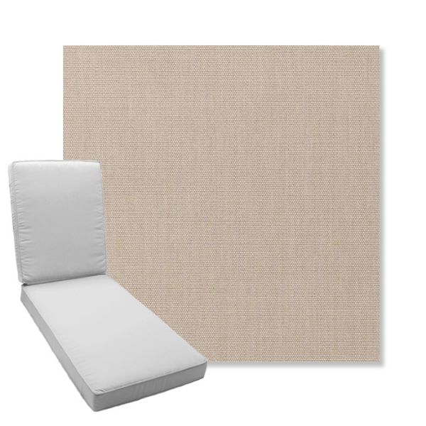 Picture of Play Oat | Boxed Chaise Lounge Cushion - Sunbrella© Fabric