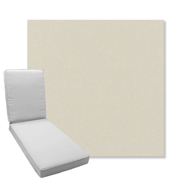 Picture of Play Snow | Boxed Chaise Lounge Cushion - Sunbrella© Fabric