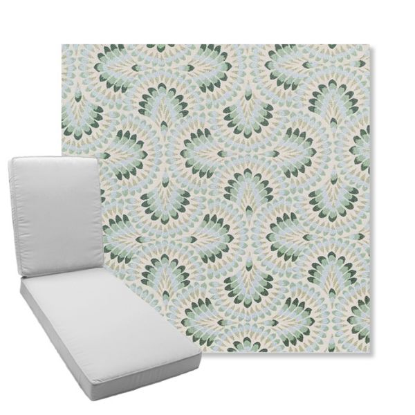 Picture of Plume Spring | Boxed Chaise Lounge Cushion - Sunbrella© Fabric