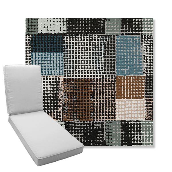 Picture of Pop Fizz | Boxed Chaise Lounge Cushion - Sunbrella© Fabric