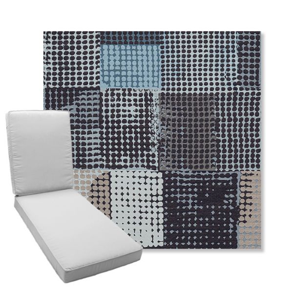 Picture of Pop Patch | Boxed Chaise Lounge Cushion - Sunbrella© Fabric