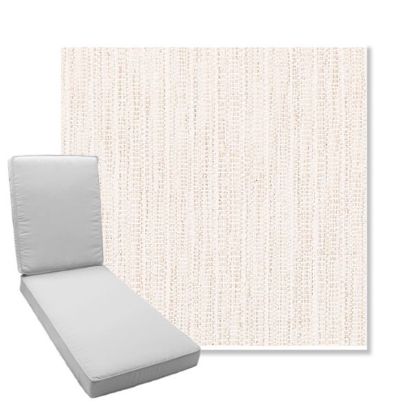 Picture of Poros Eggshell | Boxed Chaise Lounge Cushion - Sunbrella© Fabric