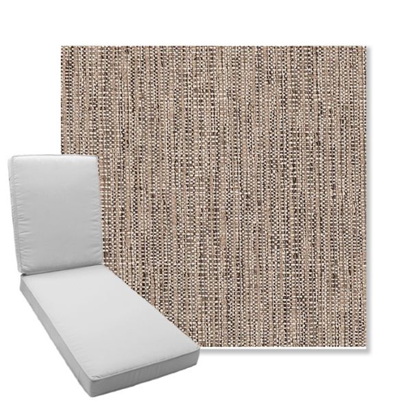 Picture of Poros Rattan | Boxed Chaise Lounge Cushion - Sunbrella© Fabric