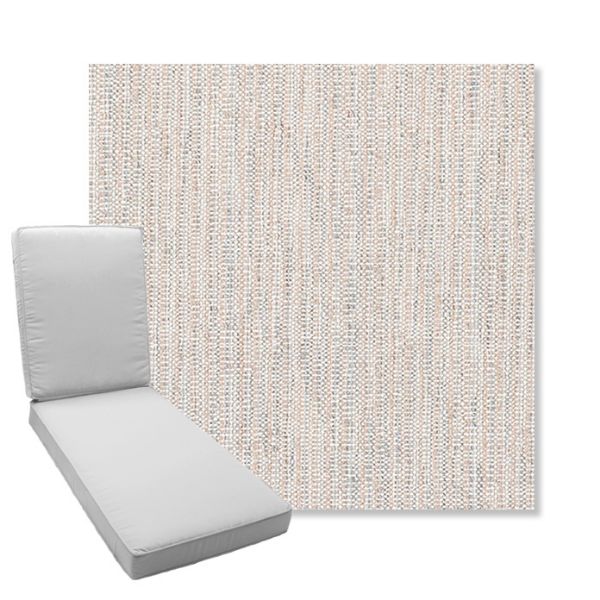 Picture of Poros Sky | Boxed Chaise Lounge Cushion - Sunbrella© Fabric